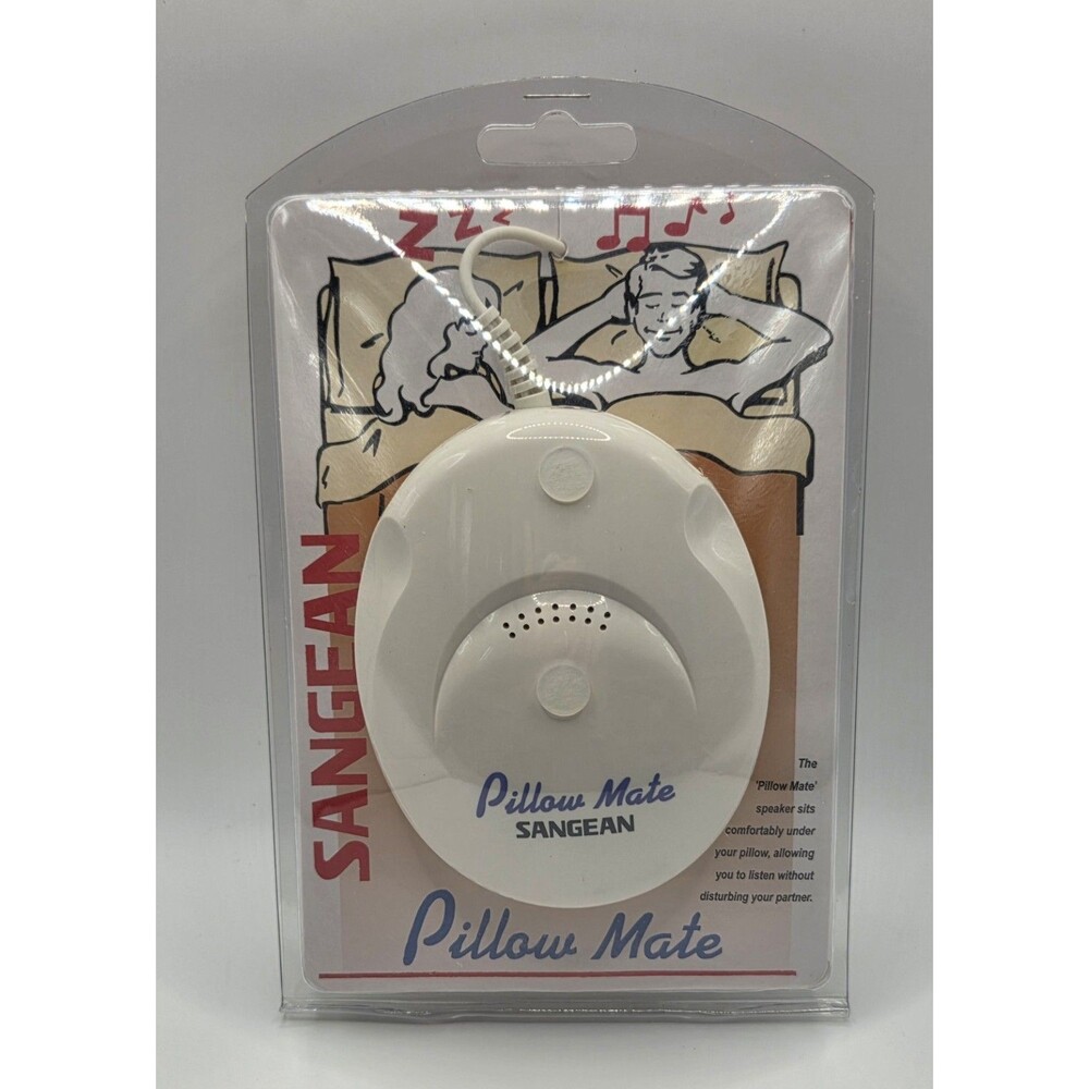 Sangean PS-100 Pillow Speaker Wired White 3.5mm Compatible